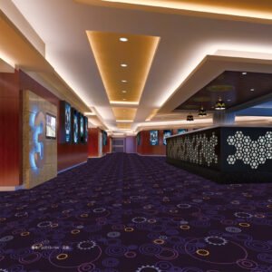 Purple Nylon Carpets for High-traffic Area Like Cinema