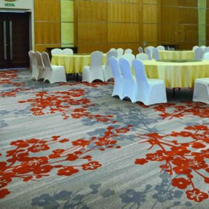 Gray Ink-Style Plum Blossom Banquet Carpet