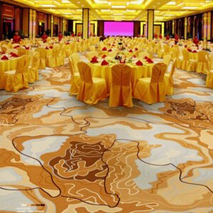 Modern Nature-Inspired Carpet for Elegant Banquet Halls & Event Venues