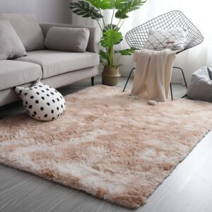 Light Beige Shaggy Rug