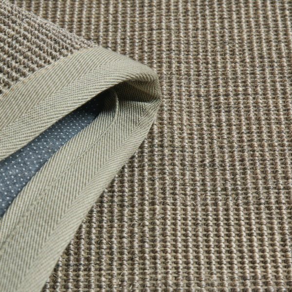 100% Natural Sisal Rug – Wide Fabric Edge (A563)