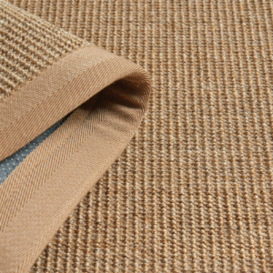 100% Natural Sisal Rug – Wide Fabric Edge (A033)