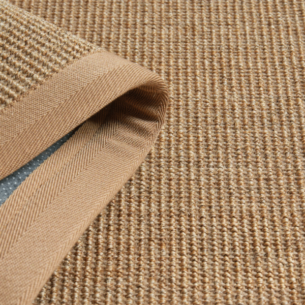 100% Natural Sisal Rug – Wide Fabric Edge (A033)