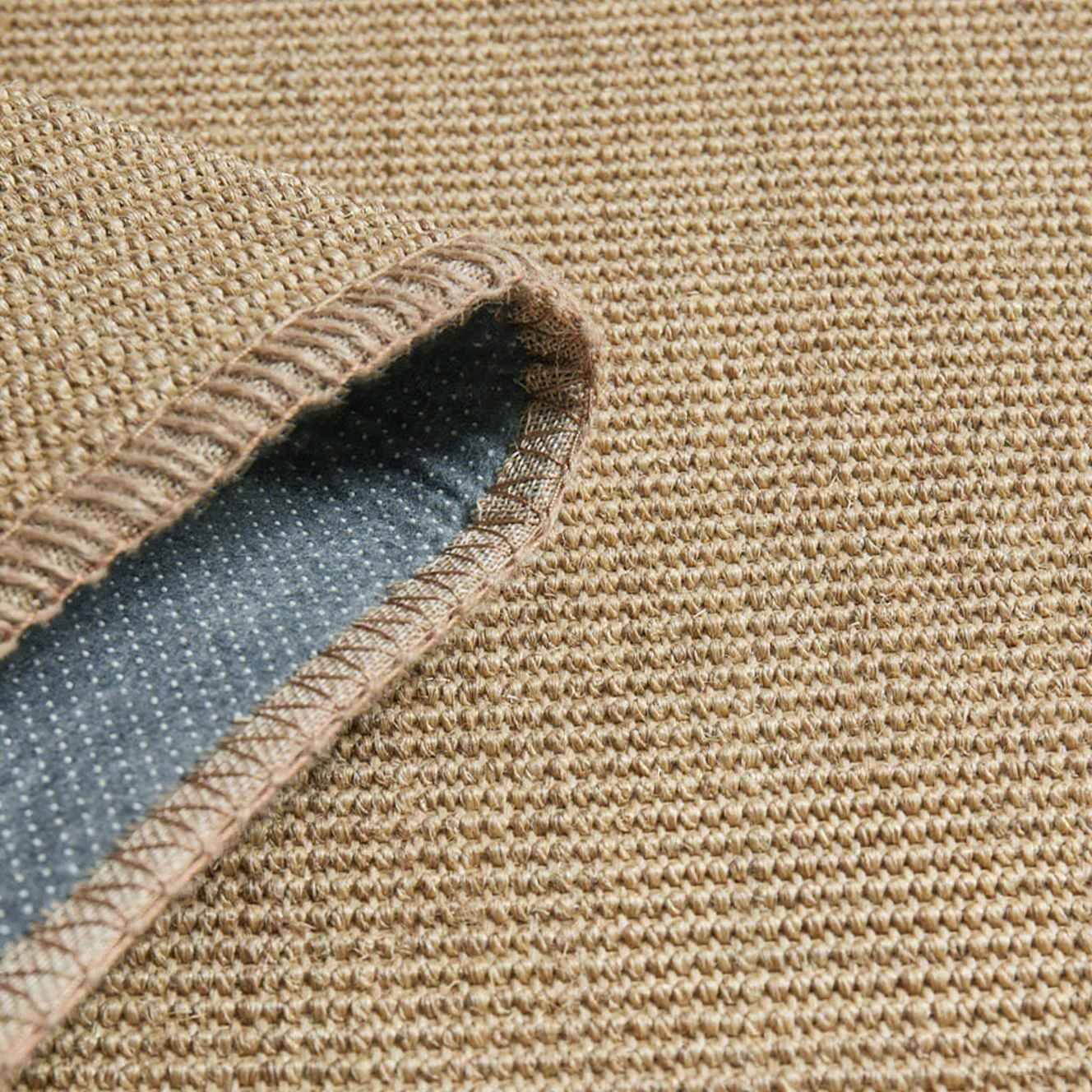 100% Natural Sisal Rug – Jute Serging Edge (A033)