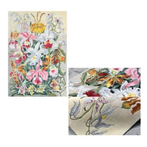 Hand-Tufted Floral Rug – Botanical Garden Design